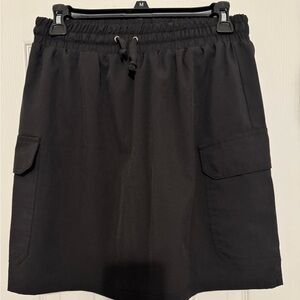 Black Cargo Skort by Sabrina Lauren